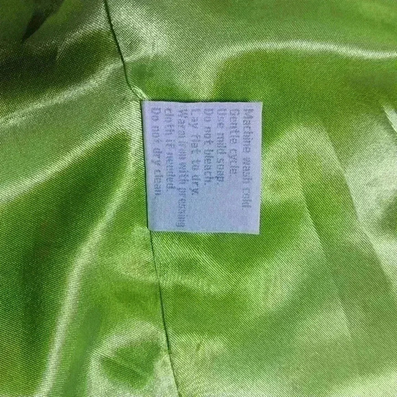 UBU  Flocked, Zebra Print, lined Button Down Jacket. Ladies size M - Picture 10 of 10